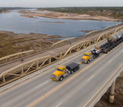 northwest heavy haul crossing highway bridge